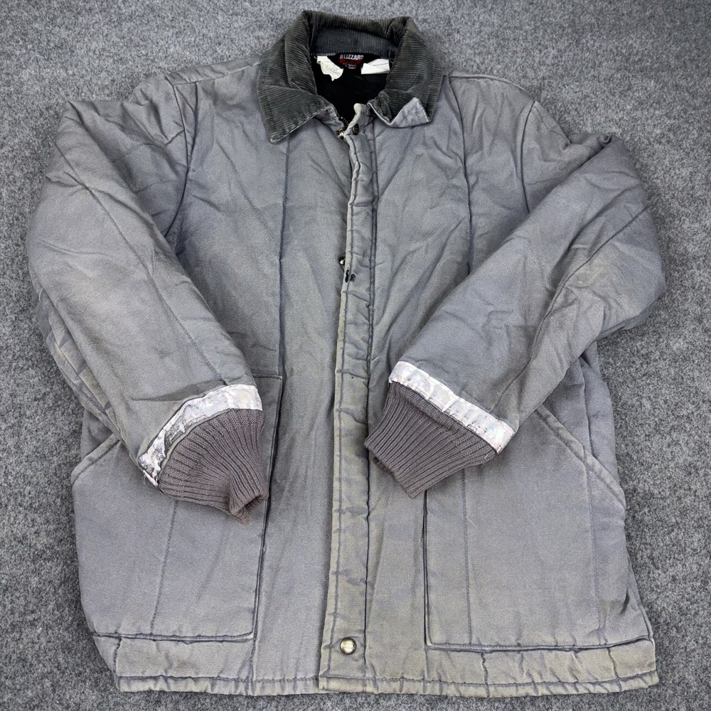Vintage Walls Blizzard Pruf Jacket Mens Large Tall Gray 90's Insulated Workwear